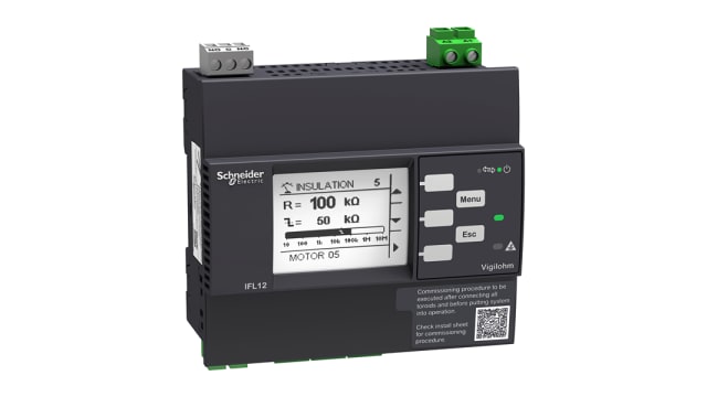 Schneider Electric IMDIFL12LMC Insulation Tester, 24 V Min, 480 V Max | IMDIFL12LMC