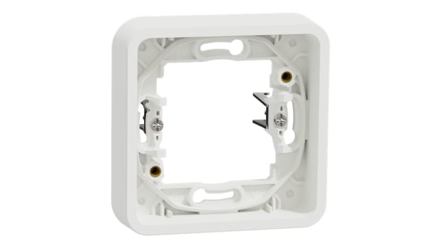 Schneider Electric MUR White Polycarbonate Back Box, IP55, Flush Mount 19 mm 84 mm 19 mm | MUR39108