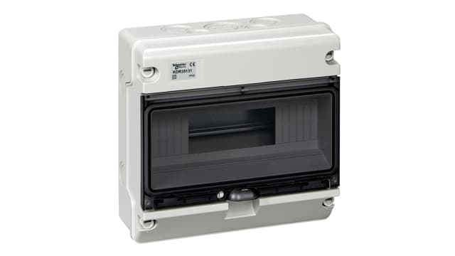 Schneider Electric KDR Light Grey Polymer Back Box, IP65, Surface Mount 125 mm 248 mm 125 mm | KDR35131