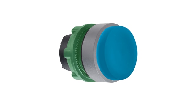 Schneider Electric ZB5A Series Blue Push Push Push Button Head, 22 mm Cutout, IP67, IP66, UL, DNV, BV, GL, CSA | ZB5AL6C0