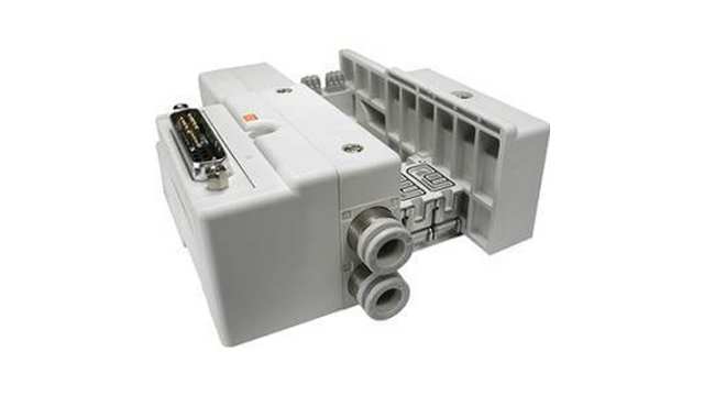 SMC SQ1000 series 7 station D-Sub Manifold, SS5Q13-07FD0-D-Q | SS5Q13-07FD0-D-Q