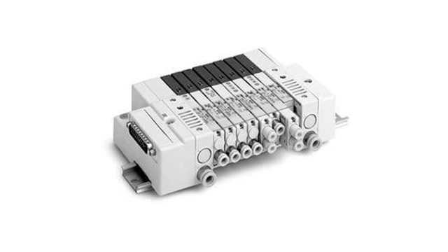 SMC SQ2000 series 7 station D-Sub Manifold, SS5Q23-07FD0-D-Q | SS5Q23-07FD0-D-Q