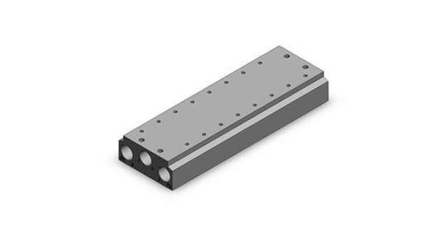 SMC VQZ3000 series 2 station G Manifold Base, VV5QZ32-02C-00F-Q | VV5QZ32-02C-00F-Q