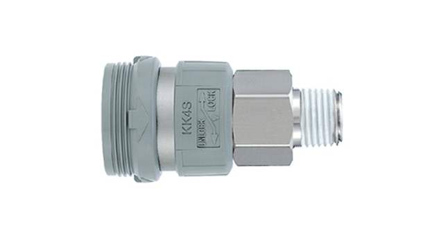 SMC Steel Pneumatic Quick Connect Coupling Male | KK6S-06MS