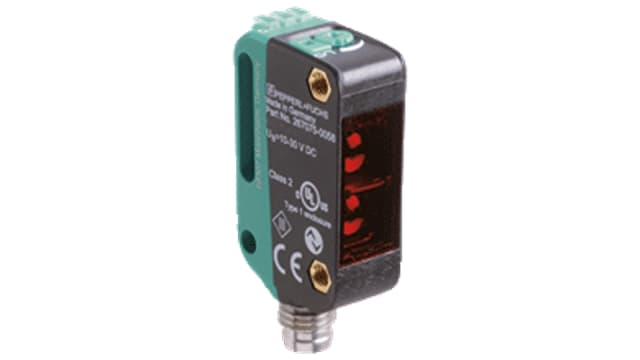 Pepperl + Fuchs Triangulation Photoelectric Sensor, Cylindrical Sensor, 150 mm Detection Range IO-LINK | OBT150-R100-2EP1-IO-V31