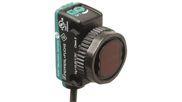 Pepperl + Fuchs Triangulation Photoelectric Sensor, Rectangular Sensor, 300 mm Detection Range IO-LINK | OBT300-R103-2EP-IO