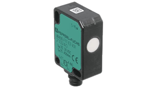 Pepperl + Fuchs Ultrasonic Block Ultrasonic Sensor, M8, 10 → 100 mm Detection, PNP NC, 24 V | UB100-F77-E3-V31