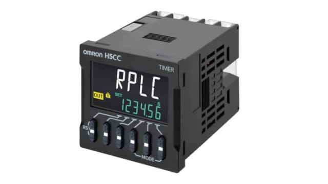 Omron H5CC Series Flush Mount Timer Relay, 12 → 48V, 0.001s → 999999h, 2-Function, SPDT | H5CC-AD