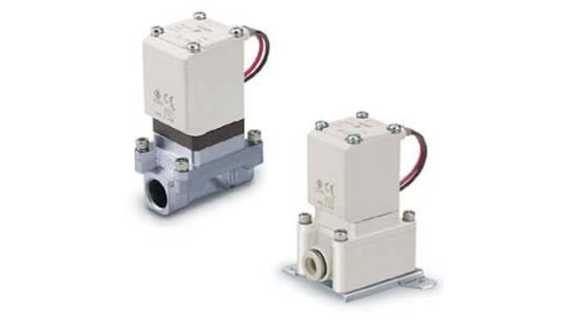 SMC Solenoid Valve VXZ240FGA, 2 port(s) , NC, 24 V dc, 1/4in | VXZ240FGA