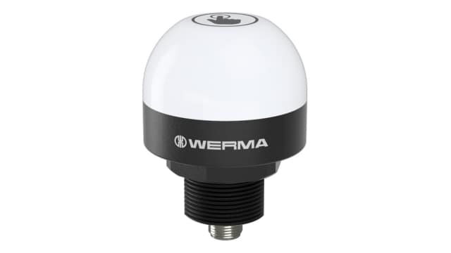 Werma MC55 Series Multicolour Flashing Beacon, 24 V, Built -In-Mount, LED Bulb, IP65, IP69K | 24028055