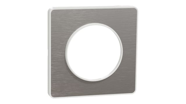 Schneider Electric Lighting Cover for use with Odace, 85 mm Width, Clip Fixing, 85 mm | S520802J