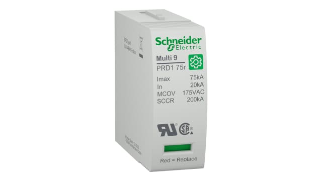 Schneider Electric 1 Phase Surge Arrester, 75 kA, 600 V | M9LC175
