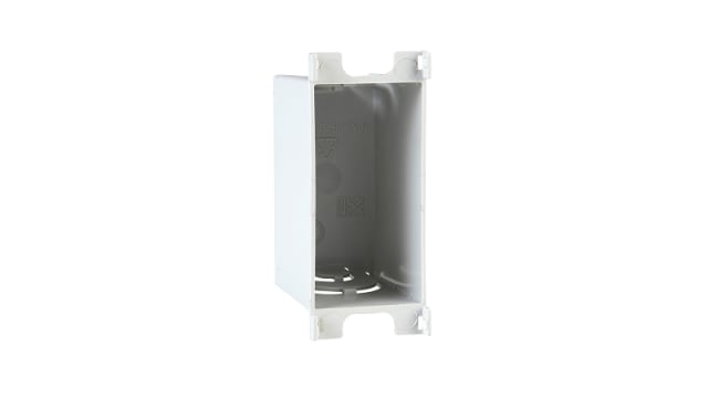 Schneider Electric Unica White White Polyamide 6 Back Box, IP20, Clip Mount, 1 Gangs 35 mm 26.5 mm 35 mm | MGU8.601
