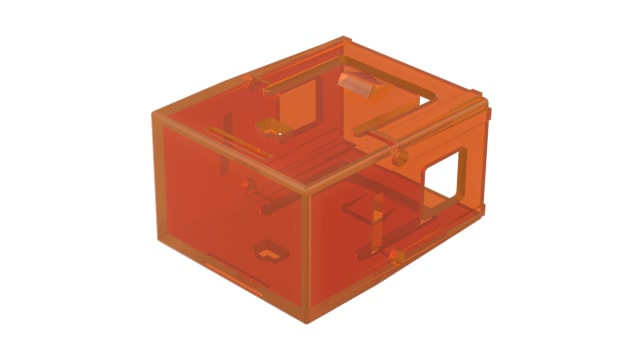 EAO Indicator Lens Rectangular Style, Orange, 25.4 mm Long | 02-901.3