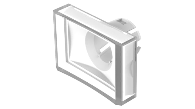 EAO Indicator Lens Rectangular Style, Clear, 21.5 mm Long | 51-904.7