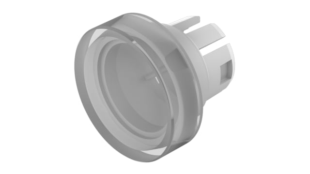 EAO Indicator Lens Round Style, Black, 15.8 mm diameter | 51-931.0