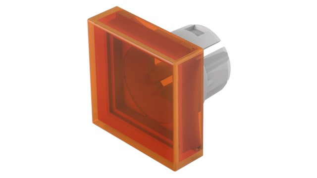 EAO Indicator Lens Square Style, Orange, 15.3 mm Long | 51-951.3