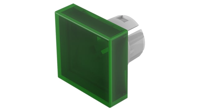 EAO Indicator Lens Square Style, Green, 15.3 mm Long | 51-951.5