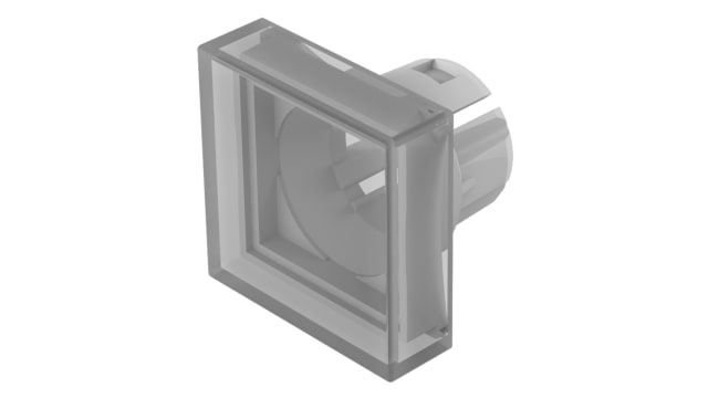 EAO Indicator Lens Square Style, White, 15.3 mm Long | 51-951.9