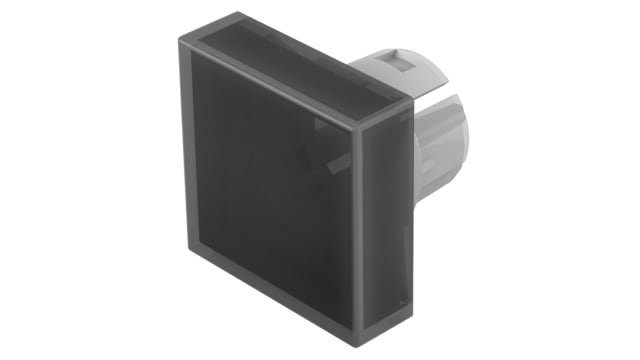 EAO Indicator Lens Square Style, Black, 15.3 mm Long | 61-9321.1