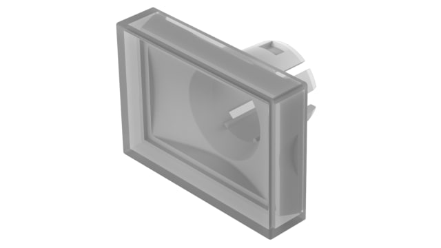 EAO Indicator Lens Rectangular Style, Clear, 21.5 mm Long | 61-9336.7