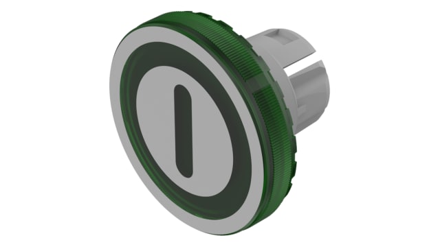 EAO Indicator Lens Round Style, Green, 19.7 mm diameter | 61-9643.502