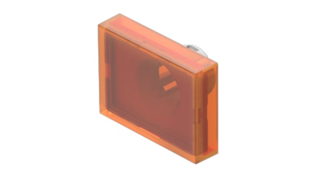 EAO Indicator Lens Rectangular Style, Orange, 24 mm Long | 61-9681.3