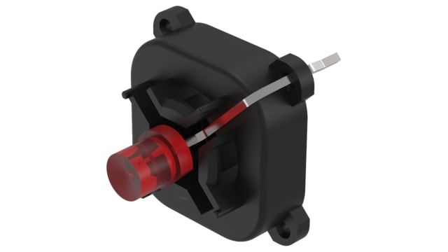 EAO 70-820.2S Red PCB LED Indicator, 1 LEDs 2 V | 70-820.2S