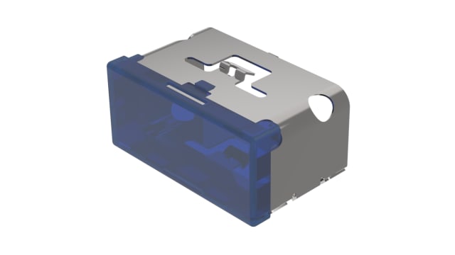 EAO Indicator Lens Rectangular Style, Blue, 38 mm Long | 03-901.6