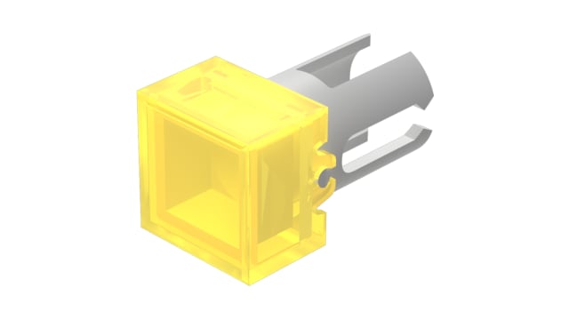 EAO Indicator Lens Square Style, Yellow, 7.3 mm Long | 19-952.4