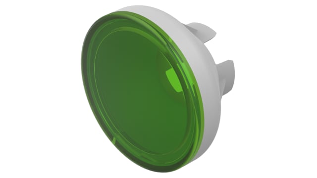 EAO Indicator Lens Round Style, Green, 15.4 mm diameter, 13.2 mm Long | 70-911.5