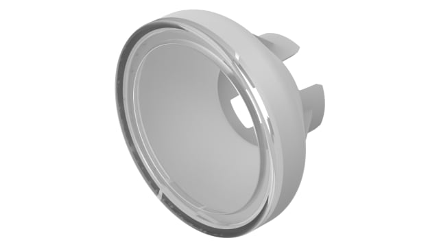 EAO Indicator Lens Round Style, White, 15.4 mm diameter, 13.2 mm Long | 70-911.9