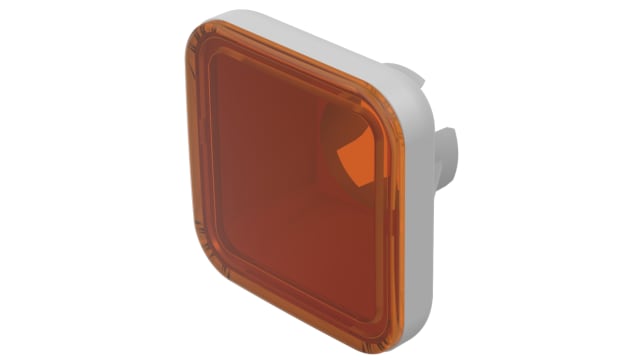 EAO Indicator Lens Square Style, Orange, 13.2 mm Long | 70-921.3