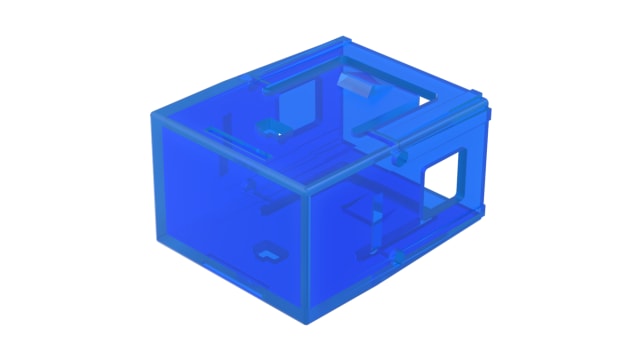 EAO Indicator Lens Rectangular Style, Blue, 25.4 mm Long | 02-901.6