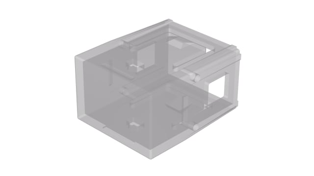 EAO Indicator Lens Rectangular Style, Clear, 25.4 mm Long | 02-901.7