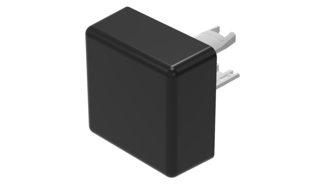 EAO Indicator Lens Square Style, Black, 13.8 mm Long | 18-982.0