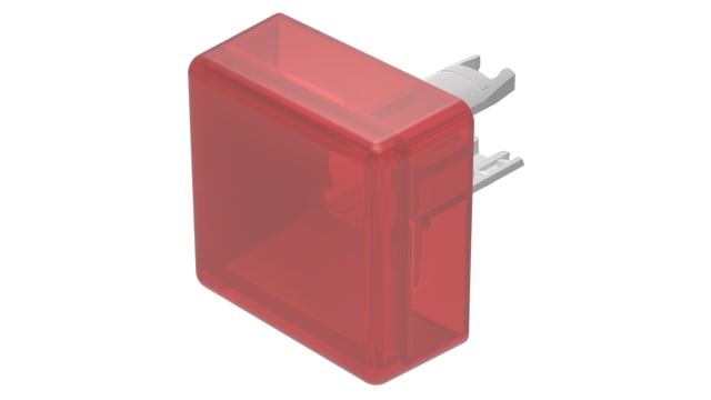 EAO Indicator Lens Square Style, Red, 13.8 mm Long | 18-982.2