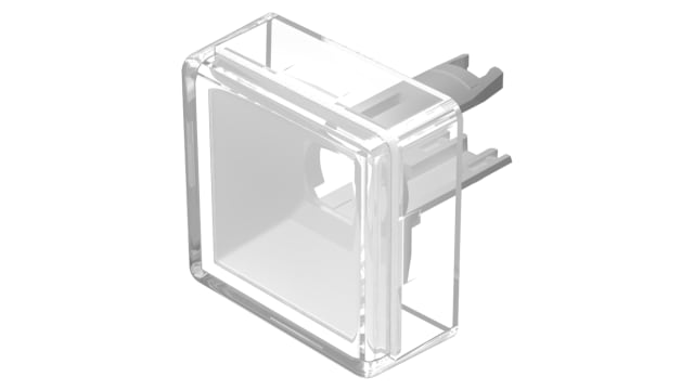 EAO Indicator Lens Square Style, White, 13.8 mm Long | 18-982.9