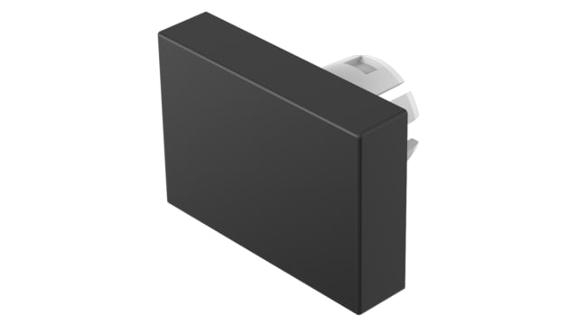 EAO Indicator Lens Rectangular Style, Black, 21.5 mm Long | 51-901.0