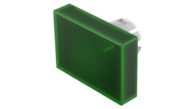 EAO Indicator Lens Rectangular Style, Green, 21.5 mm Long | 51-901.5