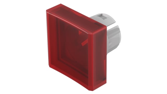 EAO Indicator Lens Square Style, Red, 15.3 mm Long | 51-954.2