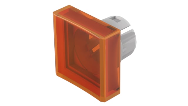 EAO Indicator Lens Square Style, Orange, 15.3 mm Long | 51-954.3