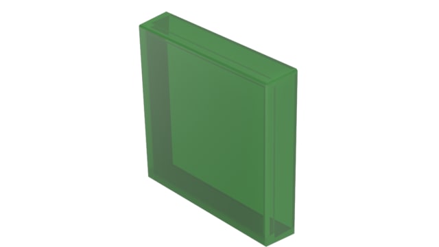 EAO Indicator Lens Square Style, Green, 24.4 mm Long | 704.702.5