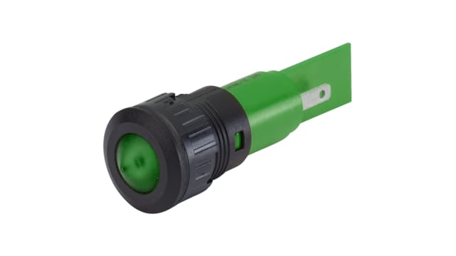 EAO 17-39 Series Green Panel Mount Indicator, 24, 16.2 Mounting Hole Size, Plug-In Termination, IP40, IP65 | 17-391351Z