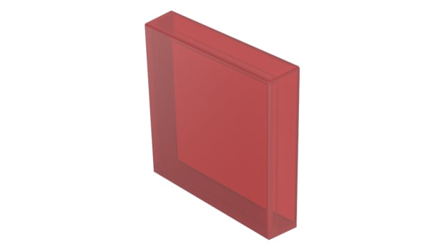 EAO Indicator Lens Square Style, Red, 24.4 mm Long | 704.702.2