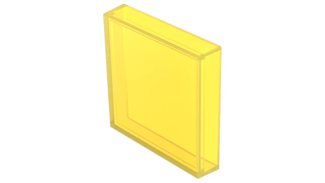 EAO Indicator Lens Square Style, Yellow, 24.4 mm Long | 704.702.4