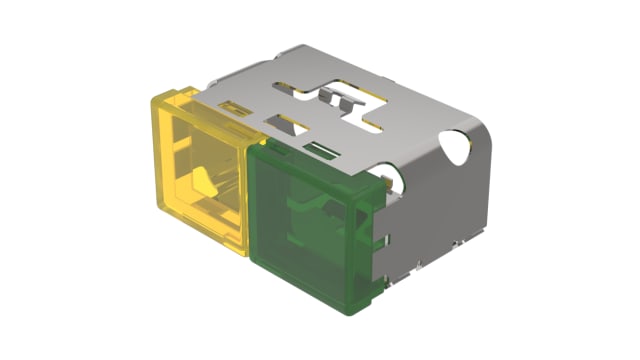 EAO Indicator Lens Rectangular Style, Yellow, Green, 38 mm Long | 03-902.4/5