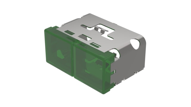 EAO Indicator Lens Rectangular Style, Green, 38 mm Long | 03-902.5/5