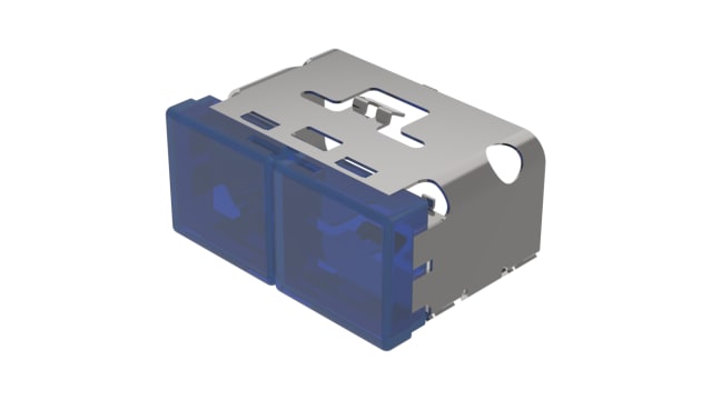 EAO Indicator Lens Rectangular Style, Blue, 38 mm Long | 03-902.6/6