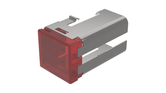 EAO Indicator Lens Rectangular Style, Red, 19 mm Long | 03-921.2